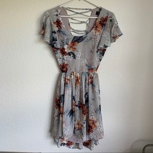 LuLu’s Floral Open Back Dress